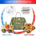 thumbnail image 4 of Stylish Elegant Large Lunch Tote - Colorful Ethnic Pattern Leakproof Thermal Bag, Easy-to-Clean & Spacious for Office Workers and Daily Commute, 4 of 6