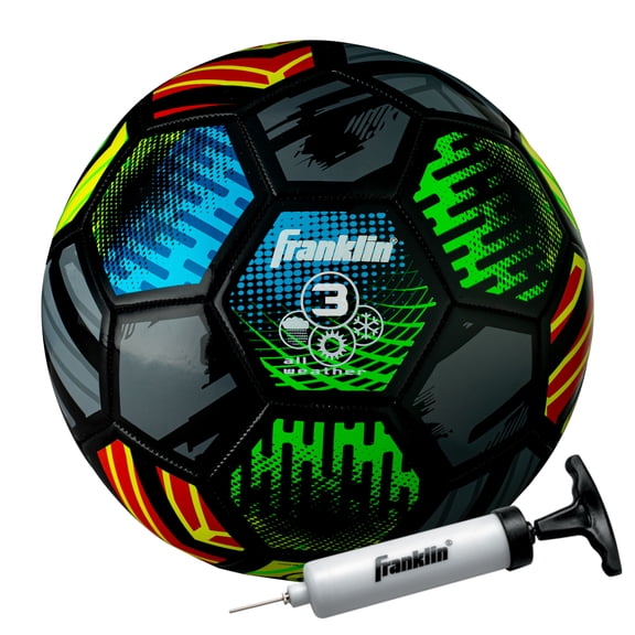 Franklin Sports MYSTIC Kids Soccer Ball - Size 3 Youth Soccer Ball - Soft Cover - Great for Kids and Toddlers - Air Pump Included