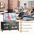 thumbnail image 6 of Gymax TV Stand with 2 Doors for TVs up to 50", Black, 6 of 10