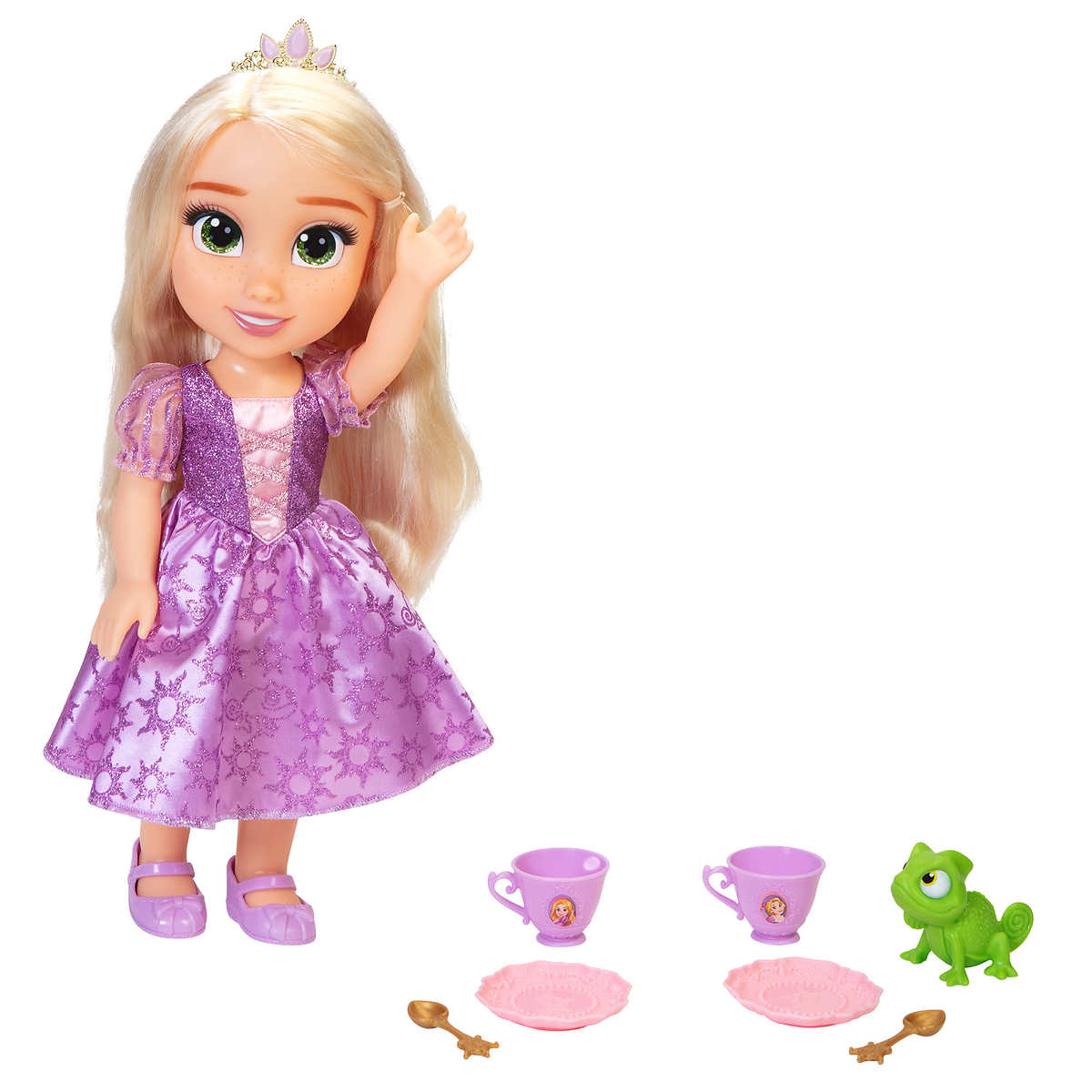 rapunzel doll tea set