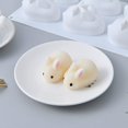 thumbnail image 5 of 3D Conejo de Pascua Conejito Molde de silicona DIY Moldes para hornear Bandejas para hornear Herramienta Decoración para pasteles Caramelos Decoración de pasteles de hielo, 6 cavidades, S WD.WDQZL Hogar, 5 of 5