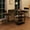 Black, variant on Dining Table Set for 2, Counter Height Small Kitchen Table and Chairs with 3 Storage Shelves, 3 Piece Bar Pub Dining Table Set with 2 Upholstered Chairs for Small Spaces, Apartment