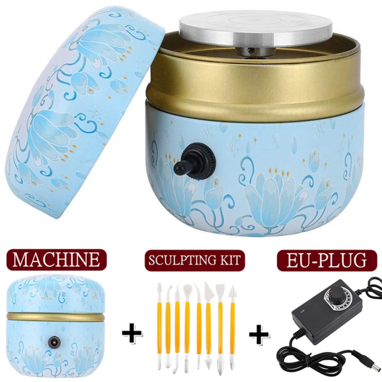 GUOOL Pottery , Adjustable Pottery Wheel Clay Tool for Beginners, Suitable for Ceramic Teaching, Pottery Bar, DIY Shop use. , Blue