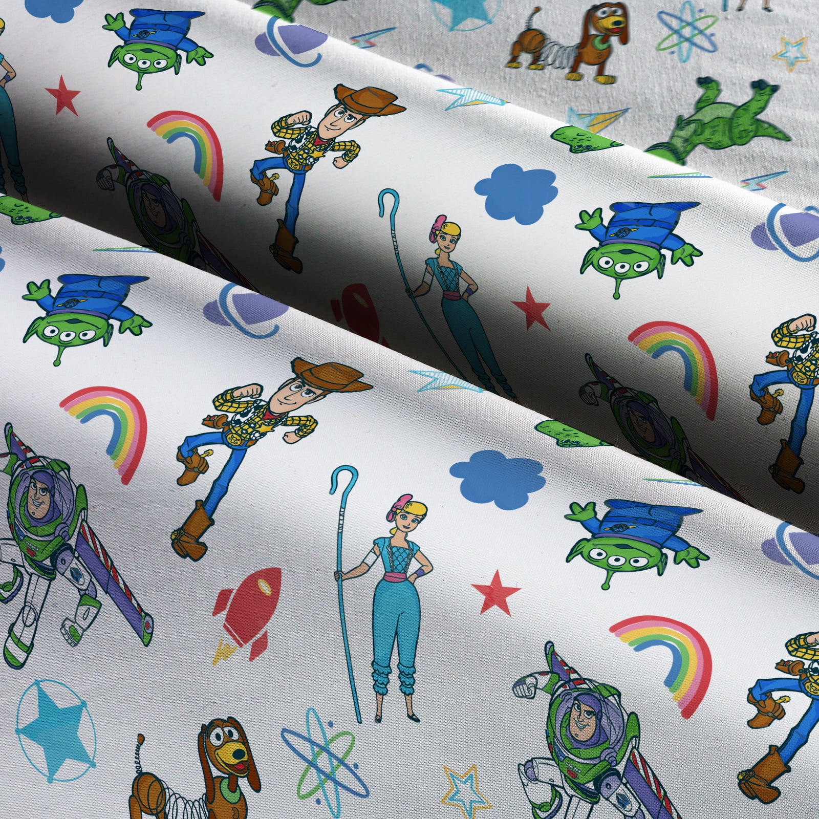 Springs Creative 18" x 21" Cotton Toy Story Icon Pals Precut Sewing & Craft Fabric, Multi-color