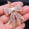 thumbnail image 2 of Sparkly Bow Bag Charm Keychain - Rhinestone Bow Key Chain for Women - Cute Purse Handbag Charms Accessories, 2 of 6