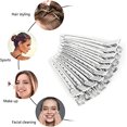 thumbnail image 5 of 24 piezas de pinzas para el cabello, pinzas para el cabello, pinzas para el cabello de cocodrilo, pasador de cocodrilo de metal, hebillas de cocodrilo, pinzas para seccionamiento de rizos con agujero TUNC Sencillez, 5 of 5