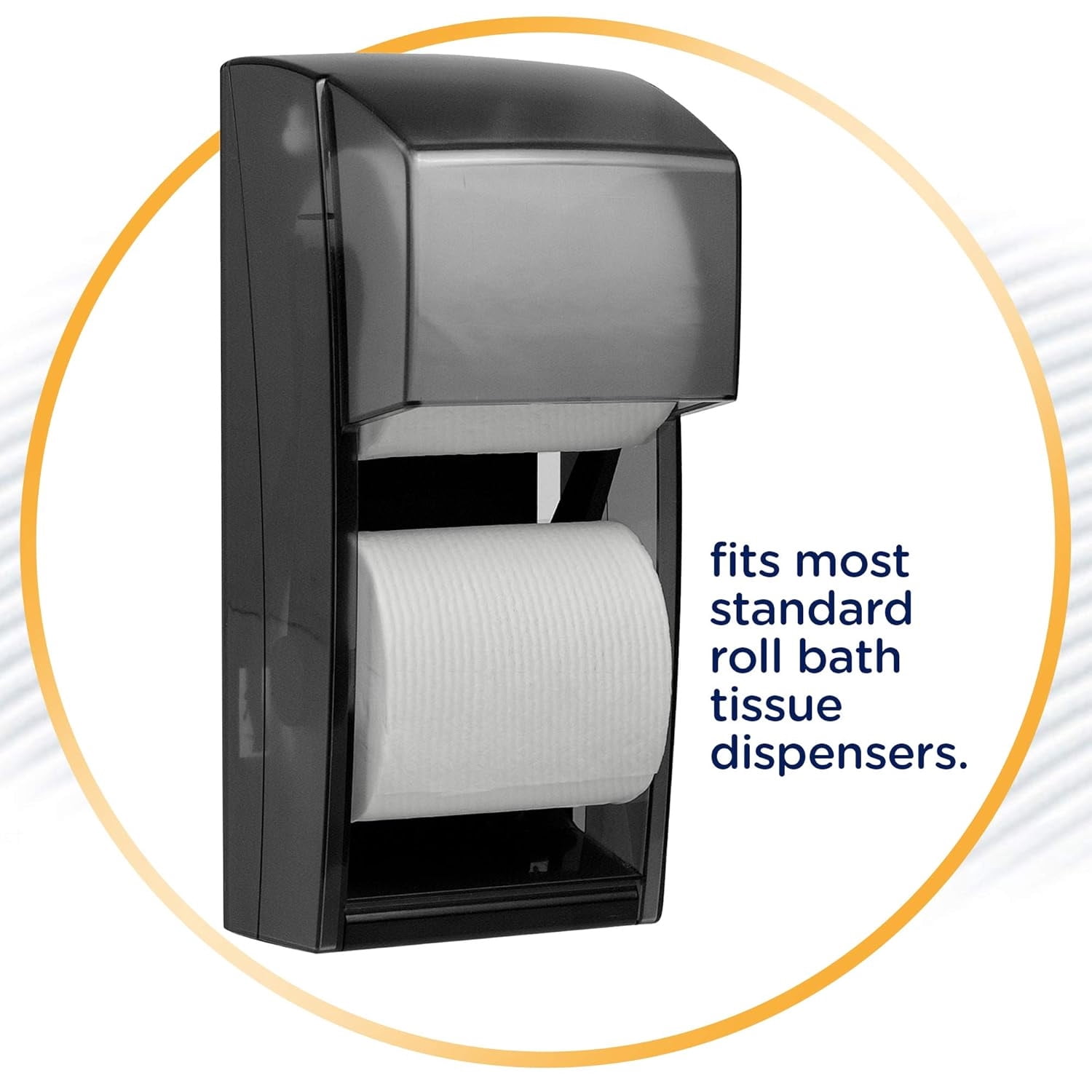 Professional Standard Roll Bulk Toilet Paper (12456), White (48 Rolls of 170 Sheets, 8,160 Sheet Total)