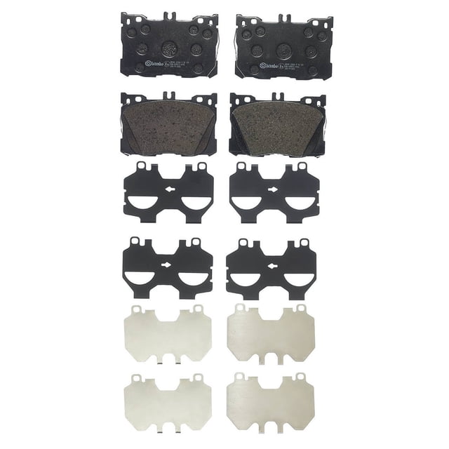 Brembo Brake Pad P50139 FMSI Number D1871-9100; Low-Metallic; Set Of 4