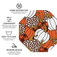 thumbnail image 3 of Pofeuu Various Pumpkins Print Coasters for Drinks, 4Pack PU Leather Coasters, Bar Drink Coasters for Tabletop Protection, Furniture from Damage-Octagon, 3 of 6