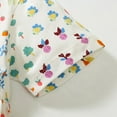 thumbnail image 6 of WOLLED Baby Toddler Girls Casual Cotton Dress Kids Cartoon Print Short Sleeve Dresses a Line Loose Tunic Princess Dress for 2-8 Years Old, 6 of 9