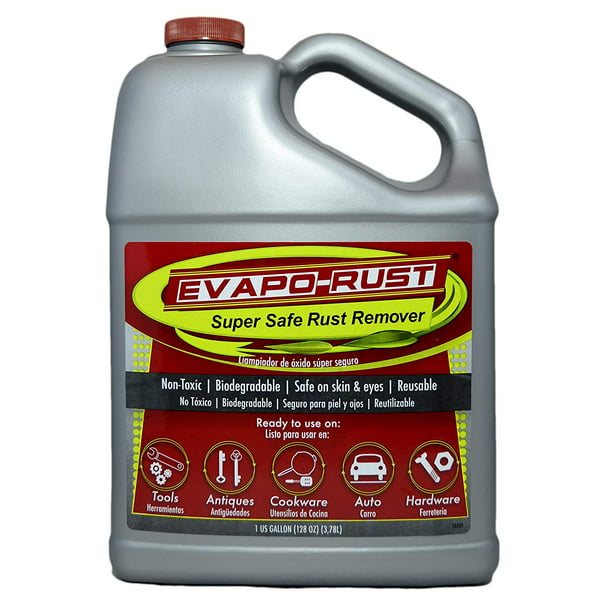 Evapo-Rust® The Original Super Safe Rust Remover, Water-Based, Non-Toxic, Biodegradable, 1 Gallon
