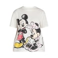 thumbnail image 3 of Mickey and Minnie Mouse Women's Graphic Tee with Short Sleeves, Sizes XXS-XXL, 3 of 4