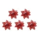 thumbnail image 2 of Flores navideñas de tela tejida para decoración festiva | Adornos artificiales de flor de Pascua para coronas de árbol de Navidad | Accesorios florales festivos para la decoración navideña del hogar, 2 of 6