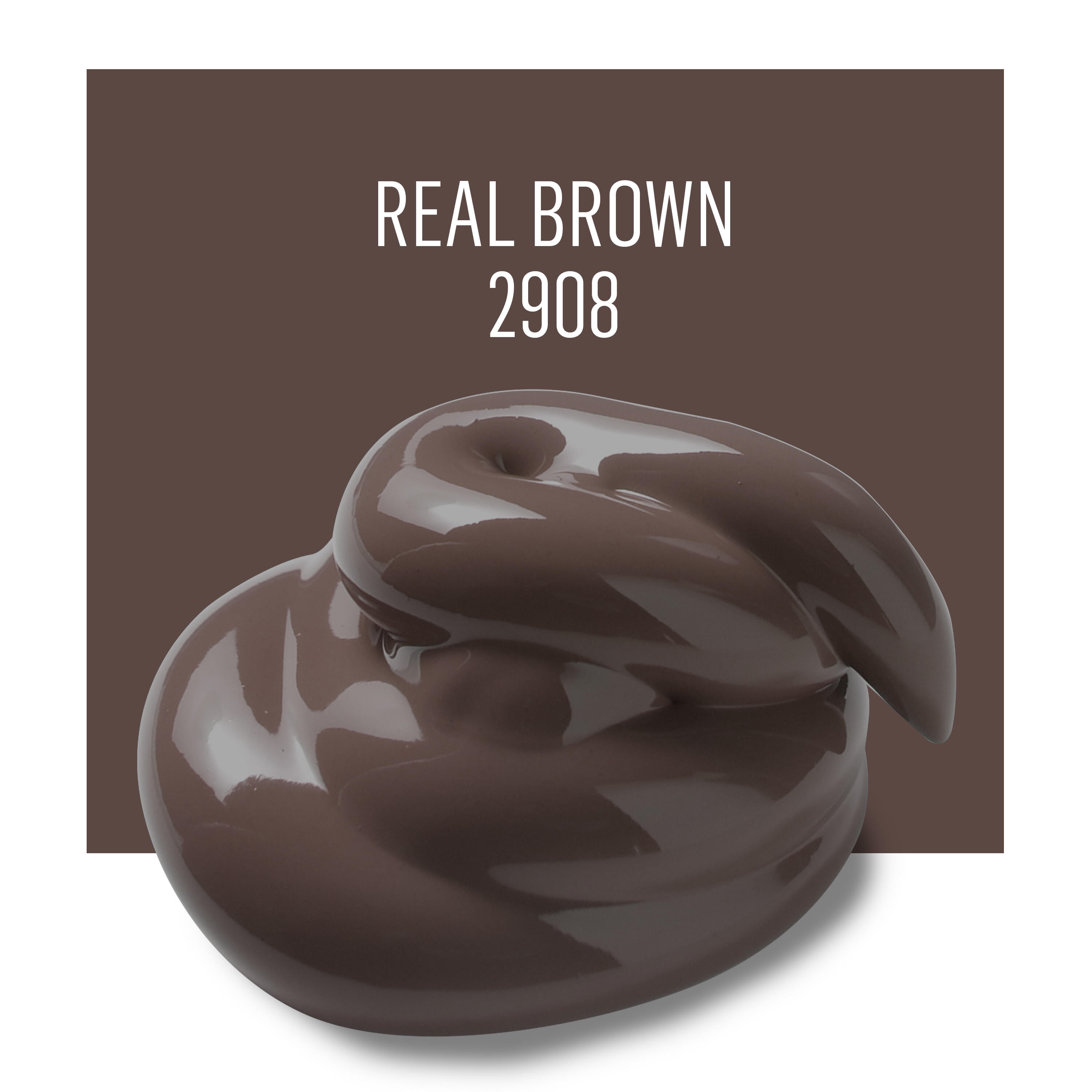 FolkArt Multi-Surface Acrylic Craft Paint, Satin Finish, Real Brown, 2 fl oz