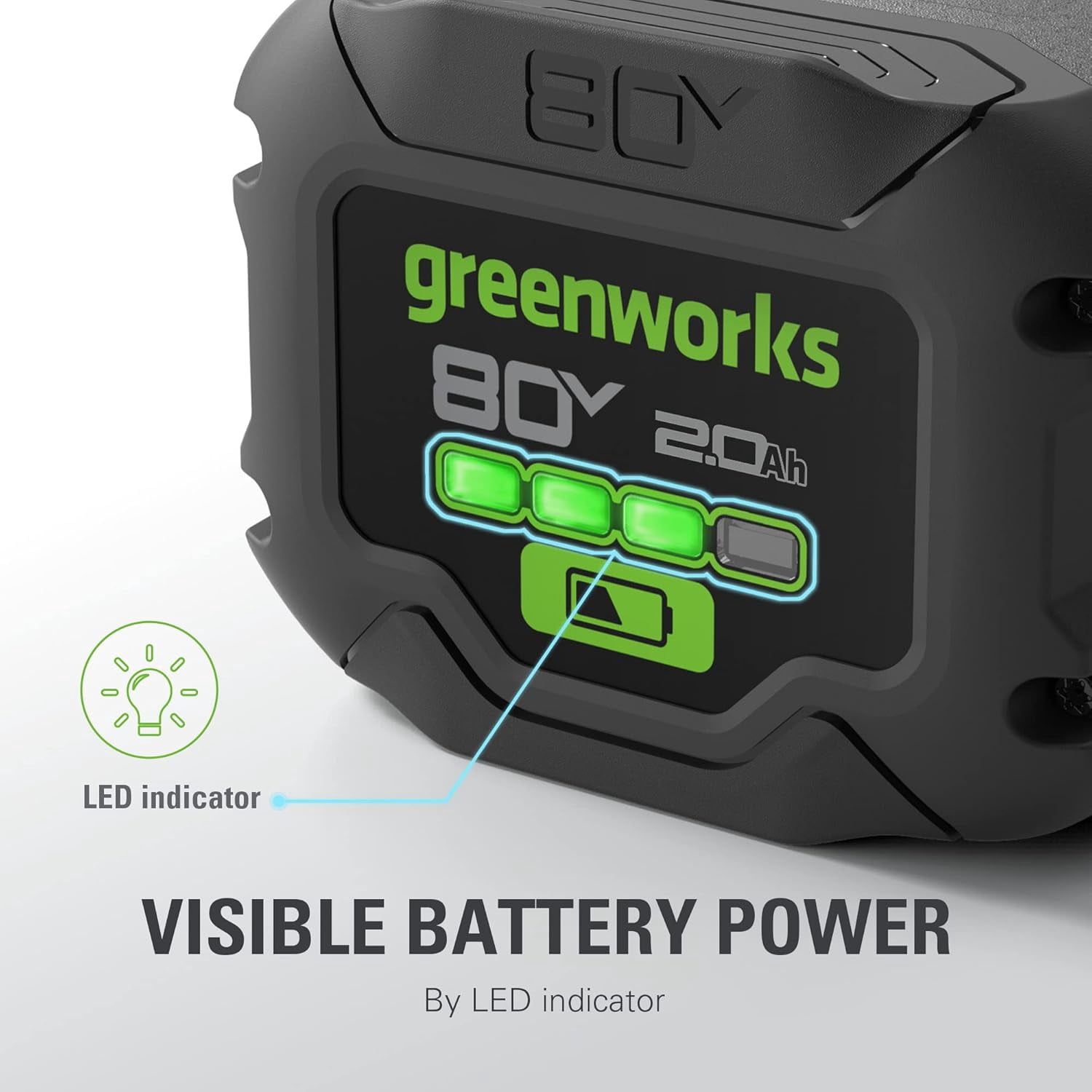 Greenworks Tools Greenworks 80V Tool Replacement Battery