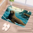 thumbnail image 5 of Sea Lion Non-Slip Polyester Door Carpet Bath Rugs Floor Mat Machine Washable, 5 of 6