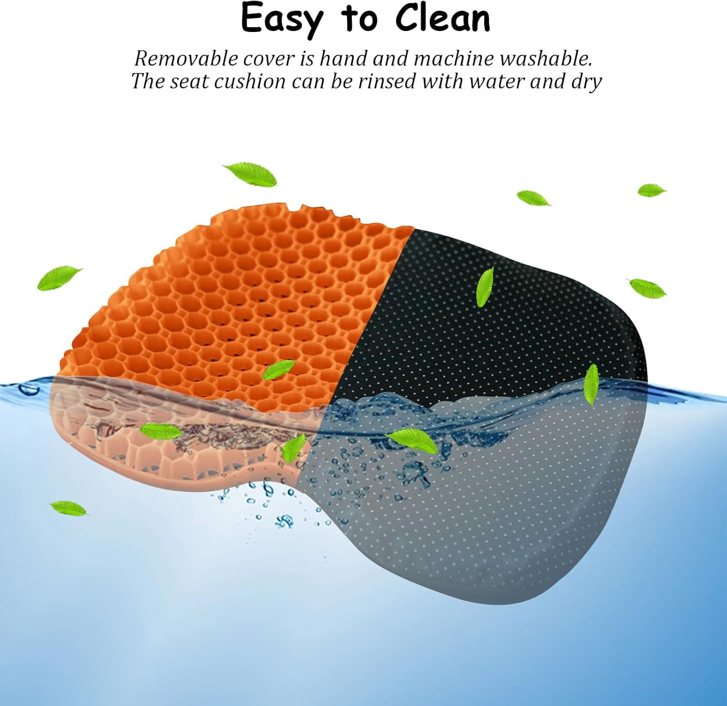 Anti-Slip Kayak Seat Cushion - Waterproof Thicken Gel Boat Kayak Canoe Rowing Stadium Pad for Sit in Kayak Chair Kayak Accessories Equipment Gear for Fishing Kayak