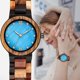 thumbnail image 5 of Relojes De Madera Relojes Exquisitos Para Mujer Relojes Casuales De Moda Simple Esfera De Nácar Yuarrent AP004879-02, 5 of 6