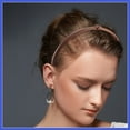 thumbnail image 3 of Vocoste Thin Headbands for Women Leather Head Bands for Women's Hair Fashion Hair Accessories for Women Coffee Color, 3 of 7