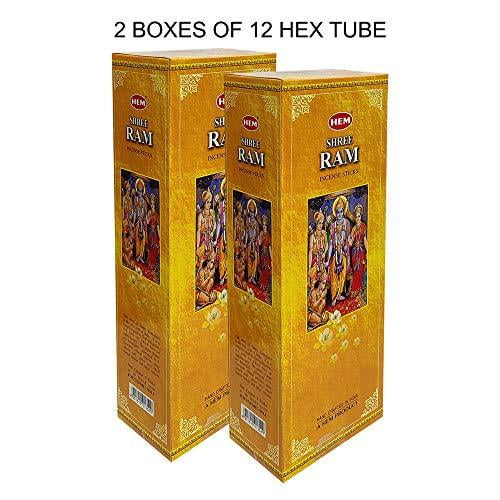 VARIETY of HEM 20 g sticks hex/hexa tube agarbatti India hand-rolled meditation 