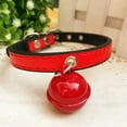 thumbnail image 5 of SeekLGT Cat Collar with Bell Adjustable Leather Cat Collars for Girl Cats and Kittens, Small Pet Kitten Collar, black, 1 Count, 5 of 9