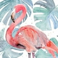 thumbnail image 2 of Warren, Annie 15x15 Black Ornate Wood Framed with Double Matting Museum Art Print Titled - Flamingo Splash II, 2 of 4