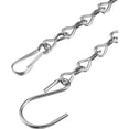 thumbnail image 2 of Cadena colgante, cadena negra o plateada, paquete de 2, para alimentadores de pájaros, jardineras, accesorios, linternas, cestas de sueta, campanillas de viento para exterior/interior LYD Suministros de jardín, 2 of 7