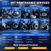 XTOOL D7 BT V2.0 Bi-Directional Scan Tool, Full System OBD2 Scanner Bluetooth with ECU Cod-ing, FCA, 36+ Services, 3-Year Free Update