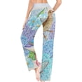 thumbnail image 5 of Women's Pajama Pants Colorful Birds Comfy Stretch Sleepwear Essentials womens Lightweight Lounge Terry Pajama Pant, X-Large, 5 of 7