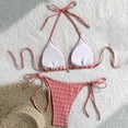 thumbnail image 7 of Stamzod Women's Two Piece Bikini Set High Cut Halter Bathing Suits Summer Beach Swimsuit 2026 Cute Bikinis Red M, 7 of 7