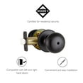 thumbnail image 4 of Design House Cambridge Privacy Single Bed and Bath Door Knob, Matte Black, 4 of 15