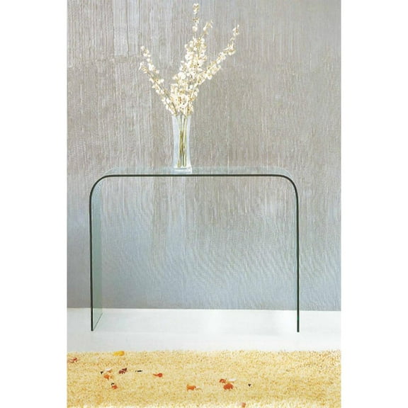 Bent Glass Sofa Table Clear 12mm Thick Glass