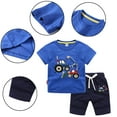 thumbnail image 5 of WOLLED Toddler Baby Boys Casual Cartoon Cotton Shorts Sets Kids Summer Short Sleeve T Shirt and Shorts Set for 1-8T, 5 of 10