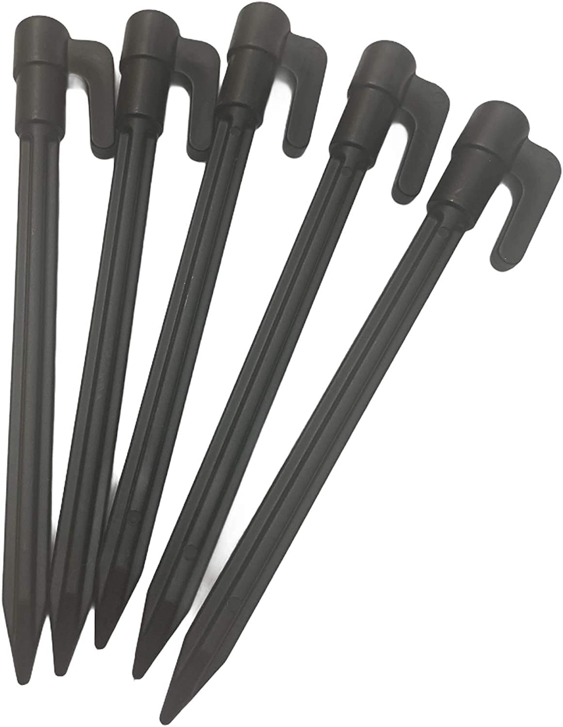 EMBerg Plastic Tent Pegs Garden Landscape Stakes for Anchoring Garden