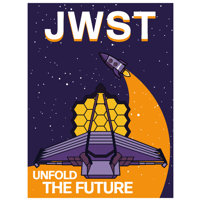 Home Art JWST Unfold The Future Lettering Art Quote 20" x 26" Vinyl