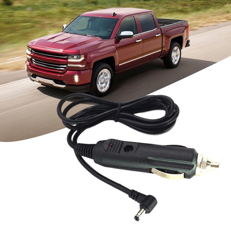 Max Choice 12V DC Cigarette Lighter Adapter, 1.5m Spring Wire, 3A Current, Male Elbow Connector