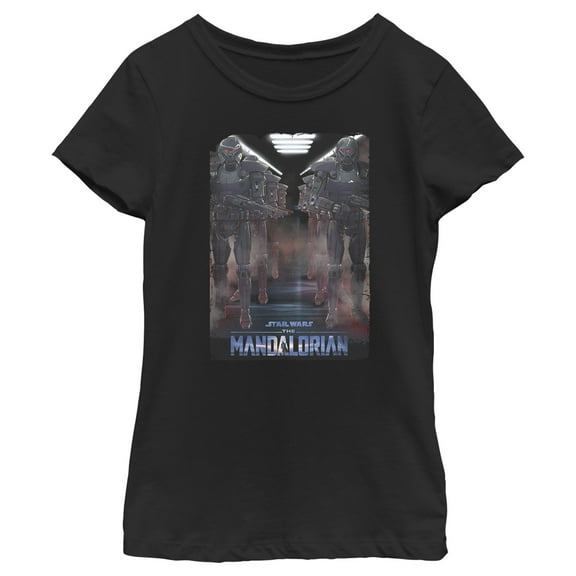 Girl's Star Wars: The Mandalorian Dark Troopers Poster  Graphic Tee Black X Small