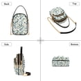 thumbnail image 3 of FORMRS Crossbody Bag for Women Quilted Travel Shoulder Cell Phone Purse with Chain Strap Handbag, Darker Leafy Pattern, 3 of 7