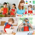 thumbnail image 7 of NANAHuang 8/12/24 Pack Adjustable Kids Apron Bulk with 2 Pockets Toddler Apron Kids Painting Aprons for Baking Paiting, 7 of 7