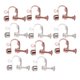 thumbnail image 5 of unbranded 16Ud Pendientes Ear Clip Ajustables Sin Perforar Para Y Ocasion Especial, 5 of 8