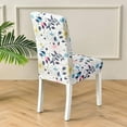 thumbnail image 3 of Chair Covers for Dining Room Set of 6, Printed Stretch Spandex Dining Chair Covers, Washable Removable Parsons Chair Slipcovers Protector for Dining Room, Kitchen, Hotel (6PCS, Flower), 3 of 6