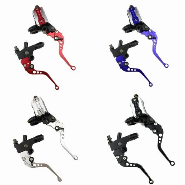 Universal Motorcycle 7/8"(22 mm) CNC Front Brake Clutch Master Cylinder Lever Set Reservoir