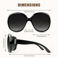 thumbnail image 3 of Sunier Oversized Polarized Sunglasses for Women Trendy Butterfly Shades UV Protection-2 Pack, 3 of 6