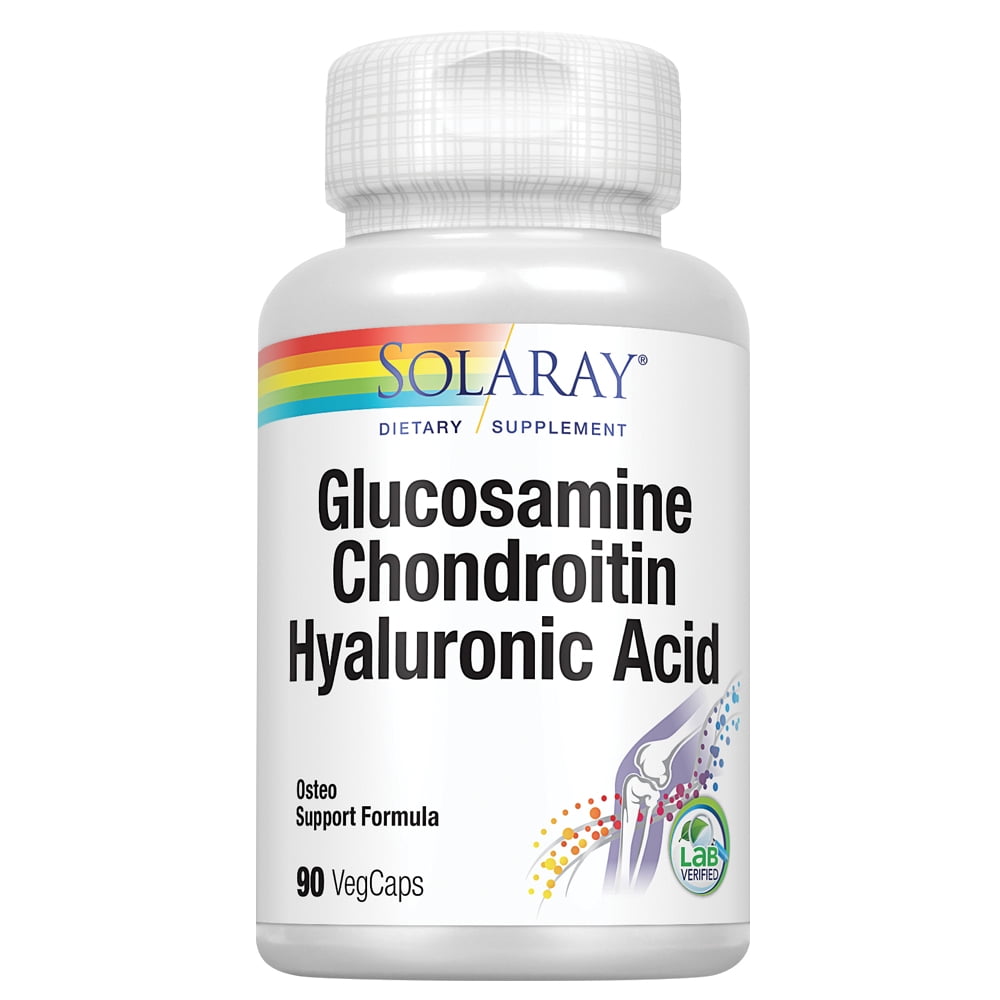 Solaray Glucosamine Chondroitin Hyaluronic Acid Healthy Joint Comfort
