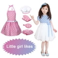 thumbnail image 2 of Cooking Family Kitchen Toys Girl Cooking Kitchenware Kids Kitchenware Set Baking Tools Apron, 2 of 8