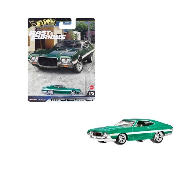 Vehículo de Colección Hot Wheels 72 Ford Gran Torino Sport