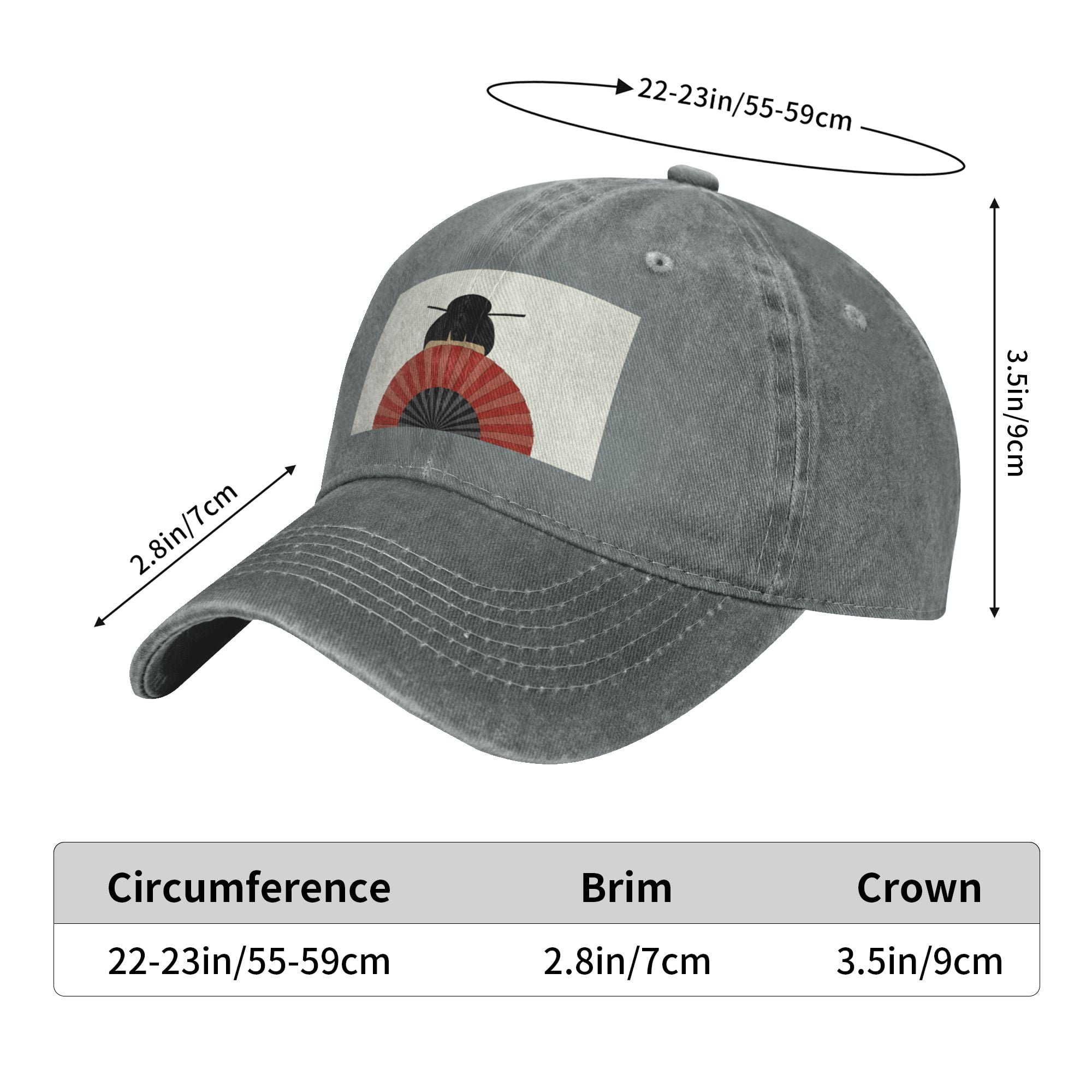 DouZhe Adjustable Washed Cotton Baseball Cap - Japanese
