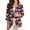 Black and Pink - Bowknot Star, variant on Sunflower Printed Blazers for Women Business Casual Suit Blazer Jacket with 2 Pockets Linen-Style Blazer for Interview Work Office, L