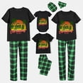 thumbnail image 3 of Pijamas familiares navideños a juego, conjuntos de pijamas negros, árboles de coco, Navidad en julio, 3 of 3