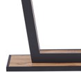 thumbnail image 3 of Modern MDF & Metal Console Table - Natural & Black, 3 of 7